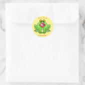 Sticker Rond Drôle Embrasse Un Toad Thunder_Cove (Sac)