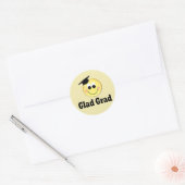 Sticker Rond Drôle Emoji Graduation (Enveloppe)