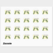 Sticker Rond Drôle Ex Mari Alligator Purge (Feuille)