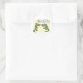Sticker Rond Drôle Ex Mari Alligator Purge (Sac)