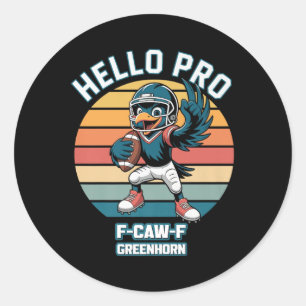 Sticker Rond Drôle F Caw F Football Foule Premium