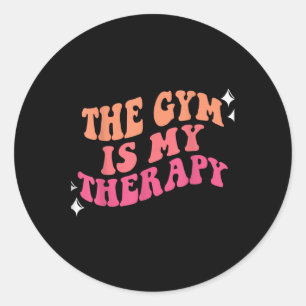 Sticker Rond Drôle Gym entraînement Motivationnel C'Est Mon Thé