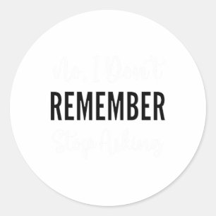 Sticker Rond Drôle Heimerheimer Démentia