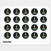Sticker Rond Drôle Joe Biden St Patrick's Day Confus (Feuille)