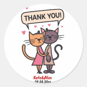 Sticker Rond Drôle Mariage