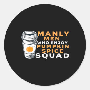 Sticker Rond Drôle Mens Citrouille Spyfriend Garçon Mari Jok