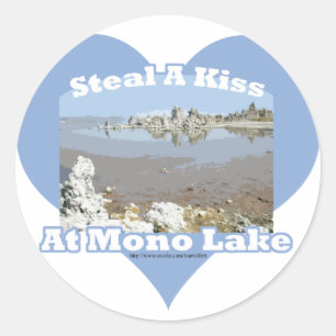 Sticker Rond Drôle Mono Lake Dire