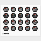Sticker Rond Drôle Paintball Vous Snooze Vous Bruise (Feuille)