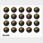 Sticker Rond Drôle Pizza Math Volume Calcul Aliments Lover (Feuille)