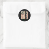 Sticker Rond Drôle Qr Donald Trump Dancing 4745 Code Vidéo (Sac)