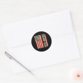Sticker Rond Drôle Qr Donald Trump Dancing 4745 Code Vidéo (Enveloppe)