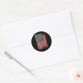 Sticker Rond Drôle Qr Trump Danser Code 1 (Enveloppe)