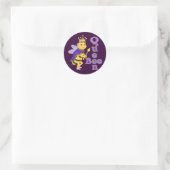 Sticker Rond Drôle Queen Bee (Sac)
