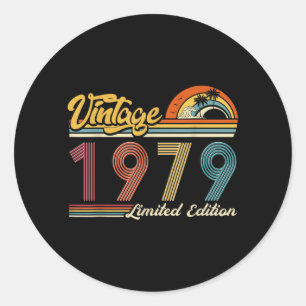Sticker Rond Drôle Rétro Vintage _édition limitée_ Vintage 1979