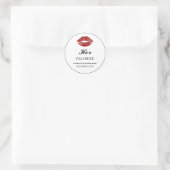 Sticker Rond Drôle Sa Faveur De Mariage Favorite (Sac)