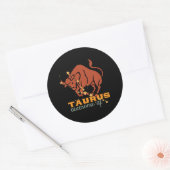 Sticker Rond Drôle Taurus Zodiac Horoscope Astrologie Awesome A (Enveloppe)