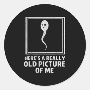 Sticker Rond Drôle Tee - shirts Graphiques Hommes Femmes Citati
