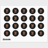 Sticker Rond Drôle Thanksgiving Dab Sur Ce Dabbing Gravé (Feuille)