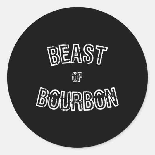 Sticker Rond Drôle Whiskey Teast de Bourbon Cadeau (Devant)