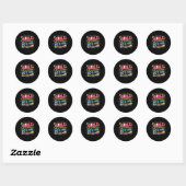 Sticker Rond Drôles de filles veulent juste s'amuser Incroyable (Feuille)