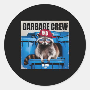 Sticker Rond Drôles les partisans de Trump sont ravis de Joe Bi