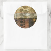 Sticker Rond Droplets verts circulaires (Sac)