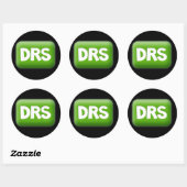 STICKER ROND DRS (Feuille)