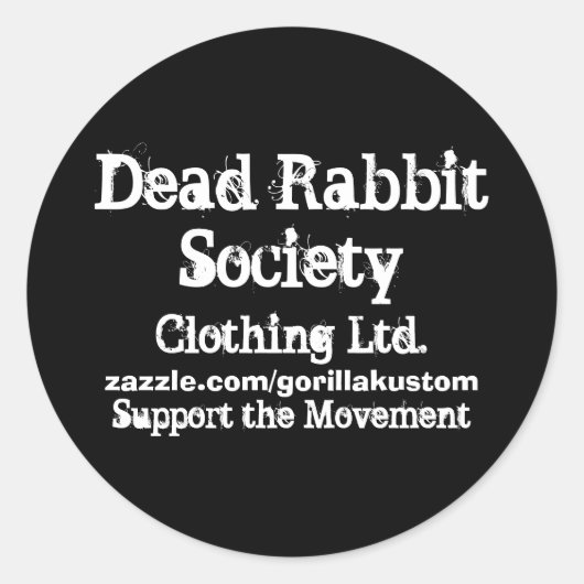 Sticker Rond DRS Soutenez le Mouvement (Devant)