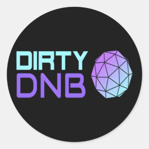 Sticker Rond Drum Et Basse Dirty Dnb Drum N Bass Liquid Funk