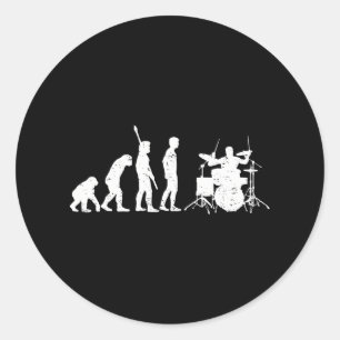 Sticker Rond Drummer Drumming Drums Percussion I
