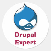 Sticker Rond Drupal Expert (Devant)