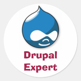 Sticker Rond Drupal Expert
