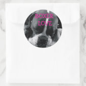 STICKER ROND DSC00168, BOXER LOVE (Sac)