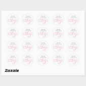 Sticker Rond Du bureau de la fée des dents (Feuille)