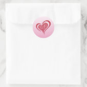 Sticker rond du coeur lunaire (Sac)