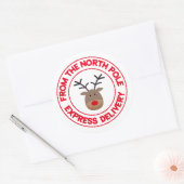 Sticker Rond Du Pôle Nord express livreur rennes (Enveloppe)