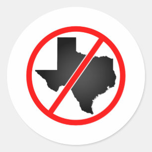 Sticker Rond Du Texas de biffer symbole