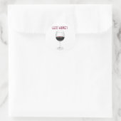 STICKER ROND DU VIN ? IMPRIMER VIN CUIT (Sac)