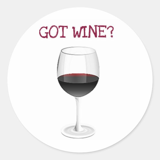 STICKER ROND DU VIN ? IMPRIMER VIN CUIT (Devant)