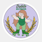 Sticker Rond Dublin Destroyer (Devant)