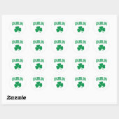 Sticker Rond Dublin Irish (Feuille)