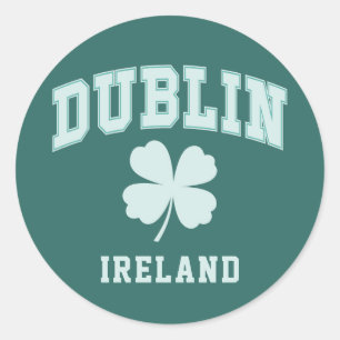 Sticker Rond Dublin Irlande