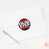 Sticker Rond dubstep remix-benga-dubstep radio sans dubstep-dub (Enveloppe)