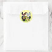 Sticker Rond D'Uccles Quatre Coq (Sac)