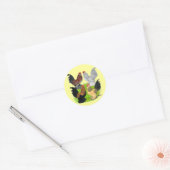 Sticker Rond D'Uccles Quatre Coq (Enveloppe)