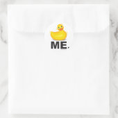 Sticker Rond Duck Me : Duckie classique (Sac)