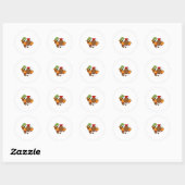 Sticker Rond Duck with Swim ring (Feuille)