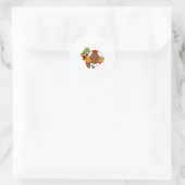 Sticker Rond Duck with Swim ring (Sac)