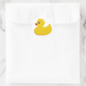 Sticker Rond Duckie en caoutchouc jaune (Sac)