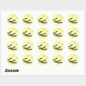 Sticker Rond Ducks : Black Magpies (Feuille)